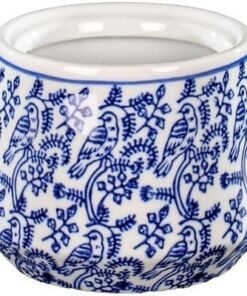 Alternative view of Yata Blue Color Printed Ceramic Vases | Home Decor Vases for Flower Arrangements | Decorative Showcase Vases (Blue)