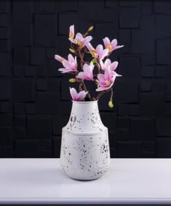 Decorative Table-top Metal Vases for Home Wedding Hotel Decorations | Metal Vases for Flower Arrangements and Decorations (White2) - Image 3