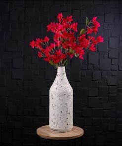 Alternative view of Vintage Look Metal Vases for Home Wedding Decorations - Metal Vases for Flower Arrangement and Balcony Livingroom Decorations (White2)