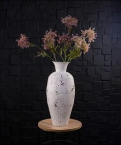 Alternative view of Vintage Look Metal Vases for Home Wedding Decorations - Metal Vases for Flower Arrangement and Balcony Livingroom Decorations (White4)