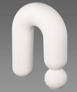 White Ceramic Table Top Bubble Design Vase for Table top Decoration and Flower Filling | Show Case decoration Ceramic Vases | Modern Contemprory Style Vases (White) - Image 4