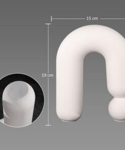 White Ceramic Table Top Bubble Design Vase for Table top Decoration and Flower Filling | Show Case decoration Ceramic Vases | Modern Contemprory Style Vases (White) - Image 5