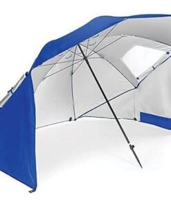 Alternative view of COOLBABY Umbrella Shelter,SPF 50+ Sun and Rain Canopy Umbrella for Beach and Sports Events,Blue