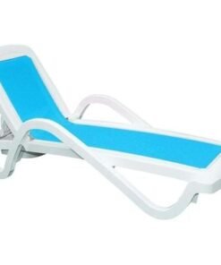 Alternative view of TRAMONTINA Made Brazil, Cancún Blue Polypropylene Sunlounger