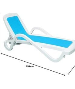 TRAMONTINA Made Brazil, Cancún Blue Polypropylene Sunlounger