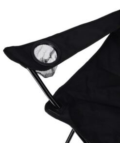 Royalford Camping Chair- RF9766| Lightweight, Portable and Foldable, Folds for Portability| Steel Frame with Washable Oxford Cloth, Perfect for Indoor and Outdoor Entertainment| Includes a Carry Bag and an Integrated Cup Holder