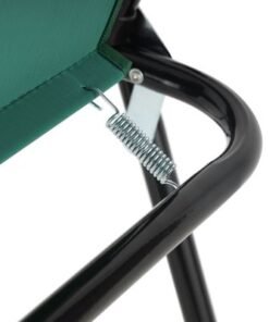 Royalford Foldable Camping Chair- RF12688/ Lightweight, Portable, Folds Flat for Storage/ Strong Metal Frame, Waterproof, Perfect for Indoor and Outdoor Entertainment, Lawn, Garden, Beach, Picnic, etc./ Green