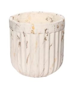Heavy-Duty Plant Pot, Marbled Texture Finish Planter Pot with Drainage Hole, Decorative Indoor & Outdoor Plant Container, Lightweight & Weather-Resistant Garden Pot for Home Patio Event (30X31) - Image 3