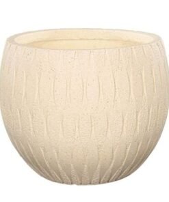 Alternative view of Wavy Design Plant Pot, Round Bowl Design Concrete Planter Pot with Drainage Hole, Decorative Indoor & Outdoor Garden Pot, Lightweight & Weather-Resistant Flower Pot for Home Event (Large)