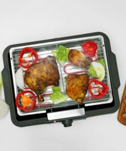 Alternative view of Electric BBQ Grill, Smokeless BBQ Grill, KNBG6386 | Indoor BBQ and Griddle Hot Plate with Built-In Drip Tray | Suitable for Outdoor and Indoor Barbecue