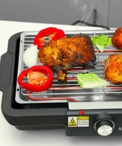 Electric BBQ Grill, Smokeless BBQ Grill, KNBG6386 | Indoor BBQ and Griddle Hot Plate with Built-In Drip Tray | Suitable for Outdoor and Indoor Barbecue - Image 3