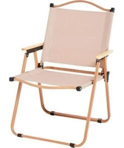 Alternative view of Harmoney Home Ultralight Portable Camping Chair – Foldable Aluminum Frame with Wooden Handle – Ideal for Beach, BBQ, Hiking, Fishing & Travel (51 x 47 x 74 cm)