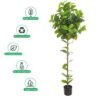 Artificial Lemon Plant, Faux Potted Citrus Tree with Realistic Fruit, Flexible Stem for Easy Arrangement, Maintenance-Free, Waterproof & Odorless Fake Plants for Home Office Event Decor (150cm)