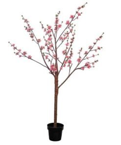 Alternative view of Artificial Cherry Blossom Tree, Realistic Silk Flowers & Delicate Branches Faux Tree, Waterproof, UV Resistant & Maintenance-Free Fake Plants for Home Office Events & Wedd Decor (Pink, 170cm)