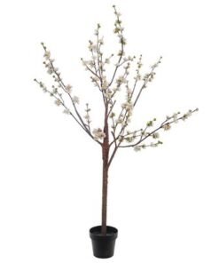 Alternative view of Artificial Cherry Blossom Tree, Realistic Silk Flowers & Delicate Branches Faux Tree, Waterproof, UV Resistant & Maintenance-Free Fake Plants for Home Office Events & Wedd Decor (White, 170cm)