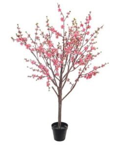 Alternative view of Artificial Cherry Blossom Tree, Realistic Silk Flowers & Delicate Branches Faux Tree, Waterproof, UV Resistant & Maintenance-Free Fake Plants for Home Office Events & Wedd Decor (Pink, 220cm)