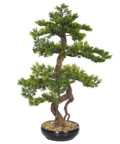 Alternative view of Artificial Bonsai Tree, Lifelike Faux Plants with Green Leaves & Pot, Maintenance-Free, No Watering, Long Lasting Faux Tree, Odorless & Waterproof Fake Plants for Event Home Office Decor (85cm)