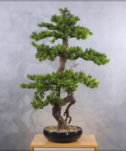 Artificial Bonsai Tree, Lifelike Faux Plants with Green Leaves & Pot, Maintenance-Free, No Watering, Long Lasting Faux Tree, Odorless & Waterproof Fake Plants for Event Home Office Decor (85cm) - Image 3
