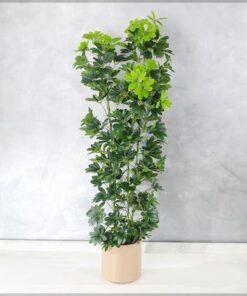 Artificial Schefflera Plant, 180cm Tall Faux Plant with Green Leaves, Adjustable Stems & Pot, Indoor/Outdoor Decor, Maintenance-Free & Long-Lasting Fake Plants for Home, Office & Event Decor - Image 3
