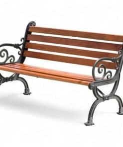 Bruxz Curved Design Weather-Resistant Outdoor Bench for Garden, Terrace & Park Seating