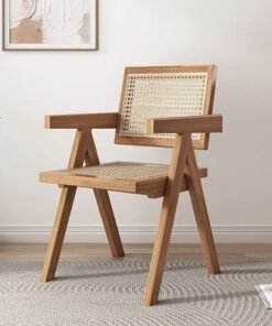 Alternative view of Jeffcoco Furniture Solid Wood Armchair Garden Chairs Dining Dinner Slatted Chairs Home Furniture Wooden Outdoor Indoor Seating