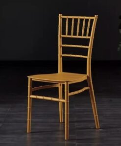 Alternative view of Jeffcoco Furniture Wedding Bamboo Plastic Chair For Party Dining Home Furniture Outdoor Balcony Chair (Gold Plastic)