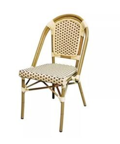 Alternative view of Jeffcoco Furniture bamboo relax chair for bacony,outdoor,coffee shop,restaurant chair,home chair,dining chair,retro style,wedding chair (Brown)