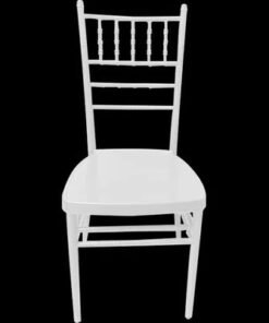 Jeffcoco Furniture Wedding Bamboo Metal Chair For Party Dining Home Furniture Outdoor Balcony Chair (White Metal)