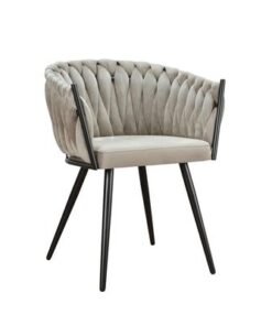 Alternative view of Jeffcoco Furniture Outdoor garden Bistro sofa chair, patio furniture, woven metal frame, sponge seat, Outdoor balcony single Seat chair, Waterproof Brown Beige Chair