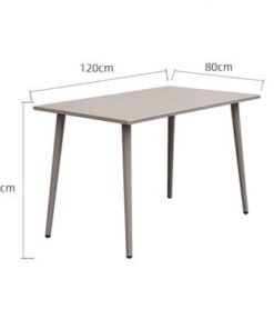 Jeffcoco Furniture Aluminium Outdoor Table,Water proof Heat Proof Garden Table 120*80cm(1 pc)