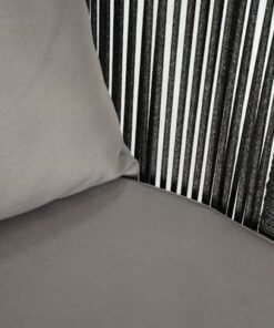 Jeffcoco Furniture Garden Lounge Seat Set,Outdoor Chair with Cushions,Patio Outdoor Balcony Seat,Grey Outdoor Sofa Furniture Handmade Rope (Chair)