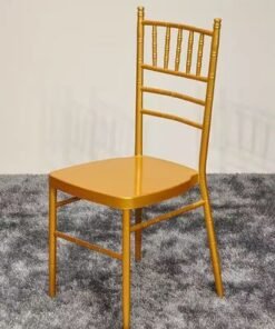 Alternative view of Jeffcoco Furniture Wedding Bamboo Metal Chair For Party Dining Home Furniture Outdoor Balcony Chair (Gold Metal)