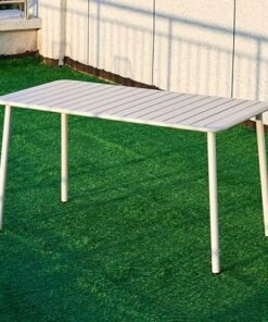 Alternative view of Jeffcoco Furniture Outdoor Metal Table,Water proof,Heat Proof,Balcony Garden BBQ Patio Table(1 PC Grey)