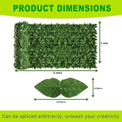 Egardenkart® Artificial Faux Hedge Privacy Fence Wall Screen, Leaf and Vine Decoration for Outdoor Garden Home Decor, (Apple) - Image 3