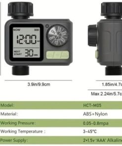 Egardenkart, Water Timer for Garden - Multifunctional, Garden Irrigation Timer for Automatic Irrigation System | Automatic Watering Timer with Intelligent Technology | Garden Water Timer (1 Outlet) - Image 3