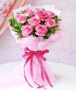 Cute Pink Roses Bouquet