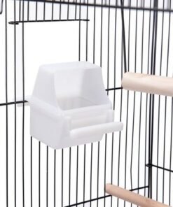 Priority Culture Bird cage strong and smooth iron material pet bird cage, suitable for canaries, stars, budget giars and other birds bird home for parakeets (Black) - Image 4