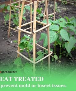 Bamboo Sticks for Plants - 210 Cm, 10 Pcs | Garden Sticks for Strong Support | Long Plant sticks for Plant Support Stakes (Slim, 10pcs, 210cm)