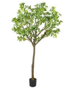 Artificial Jasmine Tree, Tall Potted Ultra-Realistic Faux Trees with Delicate White Flowers & Green Leaves, Fade-Proof, Pet-Friendly & Maintenance-Free Fake Plants for Home Office Decor (180CM) - Image 3
