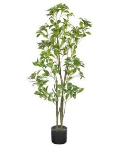 Artificial Jasmine Tree, 125cm Tall Ultra-Realistic Tree with Delicate White Flowers & Green Leaves, Fade-Proof, Pet-Friendly & Maintenance-Free Faux Trees for Home Office Indoor/Outdoor Decor - Image 3