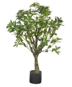 Artificial Jasmine Tree, 95cm Tall Ultra-Realistic Tree with Delicate White Flowers & Green Leaves, Fade-Proof, Pet-Friendly & Maintenance-Free Faux Trees for Home Office Indoor/Outdoor Decor - Image 3