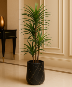 Alternative view of Artificial Dracaena Reflexa Plant 220cm Premium Tall Indoor Floor Plant for Home & Office Decor _ Realistic Green Leaves (Without Pot)