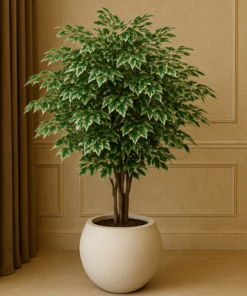 Alternative view of 180cm Artificial Ficus Tree Premium Variegated Indoor Plant for Home & Office Décor (Without Pot)