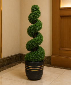 Alternative view of 90cm Artificial Spiral Topiary Bonsai Tree Premium Indoor & Outdoor Home Décor Plant (Without Pot)