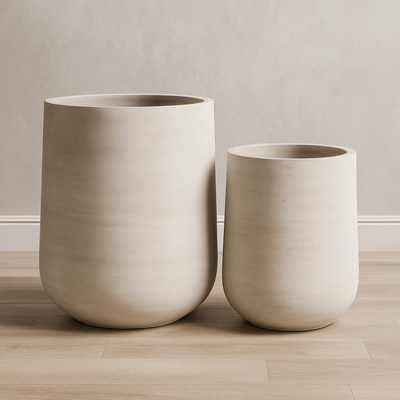 34x50cm Premium Fiberglass Planter Pot Luxury Indoor Outdoor Plant Pot - Image 5