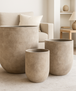 Textured Ceramic Planter Pot Premium Indoor & Outdoor Décor (24x27cm) - Image 5