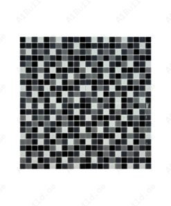 Azure Enchantment Series Black & White & Grey Mixed Crystal Glass Mosaic
