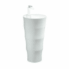 White pedestal basin  dimensions 420x420x830mm