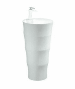 White pedestal basin  dimensions 420x420x830mm