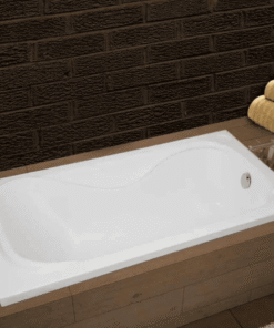 Elevate relaxation with freestyle acrylic bathtub – available in 165x75x39cm and 170x75x39cm for a customized bathing experience